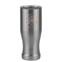 Thumbnail for Personalized Flowers Pilsner Tumbler (14 oz) - Nanny - Left View
