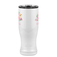 Thumbnail for Personalized Flowers Pilsner Tumbler (14 oz) - Memaw - Front View