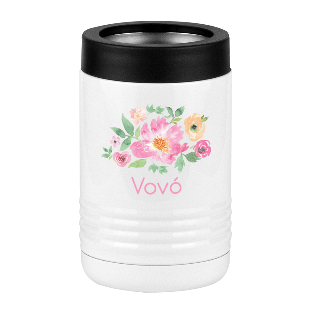 Personalized Flowers Beverage Holder - Vovó - Left View