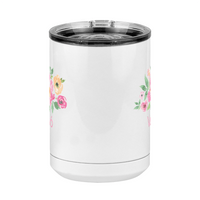 Thumbnail for Personalized Flowers Coffee Mug Tumbler with Handle (15 oz) - Vovó - Front View