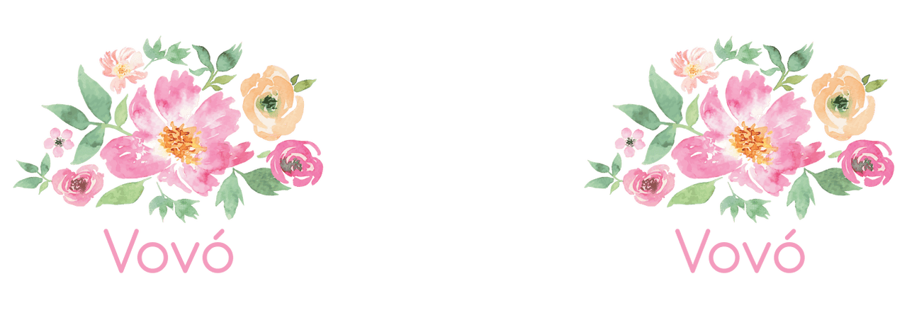Personalized Flowers Pilsner Tumbler (20 oz) - Vovó - Graphic View