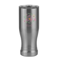Thumbnail for Personalized Flowers Pilsner Tumbler (14 oz) - Vovó - Right View