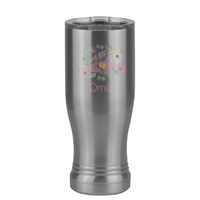 Thumbnail for Personalized Flowers Pilsner Tumbler (14 oz) - Oma - Left View