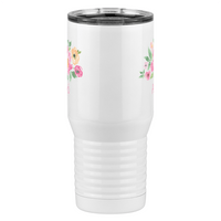 Thumbnail for Personalized Flowers Tall Travel Tumbler (20 oz) - Avó - Front View