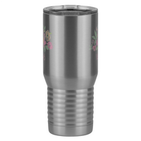 Thumbnail for Personalized Flowers Tall Travel Tumbler (20 oz) - Vovó - Front View