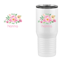 Thumbnail for Personalized Flowers Tall Travel Tumbler (20 oz) - Nonna - Design View