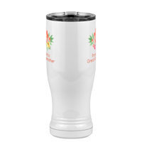 Thumbnail for Personalized Flowers Pilsner Tumbler (14 oz) - Multi-Line - Front View