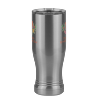 Thumbnail for Personalized Flowers Pilsner Tumbler (14 oz) - Multi-Line - Front View