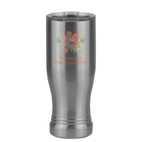 Thumbnail for Personalized Flowers Pilsner Tumbler (14 oz) - Multi-Line - Right View