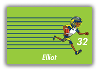 Thumbnail for Personalized Football Canvas Wrap & Photo Print VI - Green Background - Football Player III - Front View