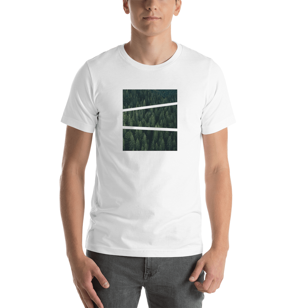 Forest Trees T-Shirt - White - Shirt View