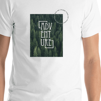 Thumbnail for Forest Adventure T-Shirt - White - Shirt Close-Up View