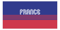 Thumbnail for Personalized France Beach Towel - Front View