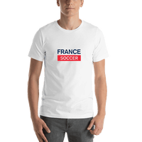 Thumbnail for France Soccer T-Shirt - White - Shirt View