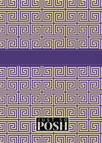 Thumbnail for Personalized Fret Journal - Indigo and Lilac - Ribbon Nameplate - Back View
