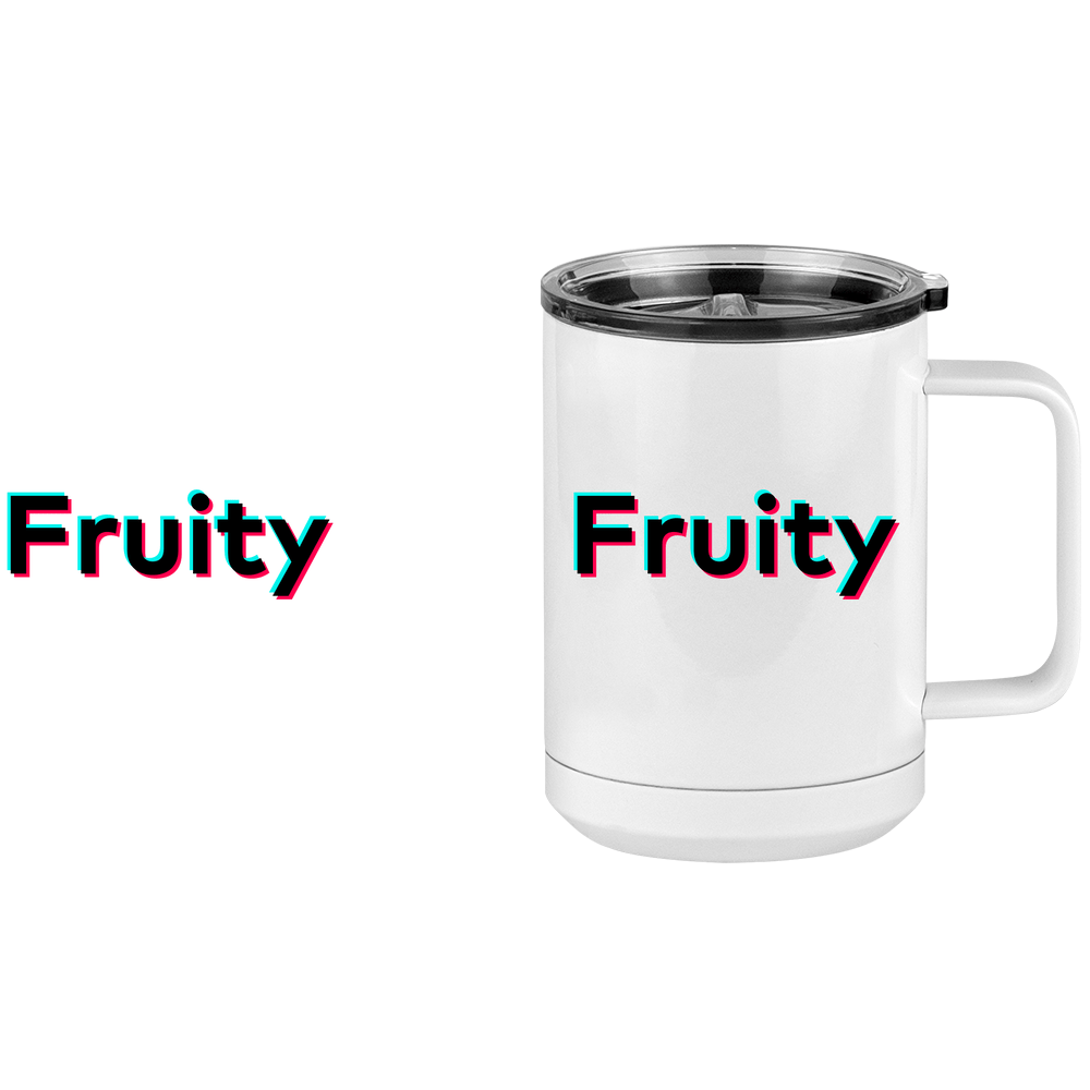 Fruity Coffee Mug Tumbler with Handle (15 oz) - TikTok Trends - Design View
