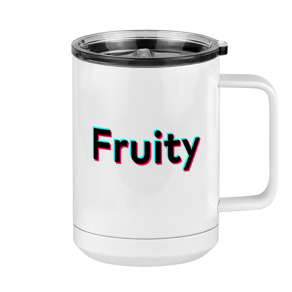 Fruity Coffee Mug Tumbler with Handle (15 oz) - TikTok Trends - Right View