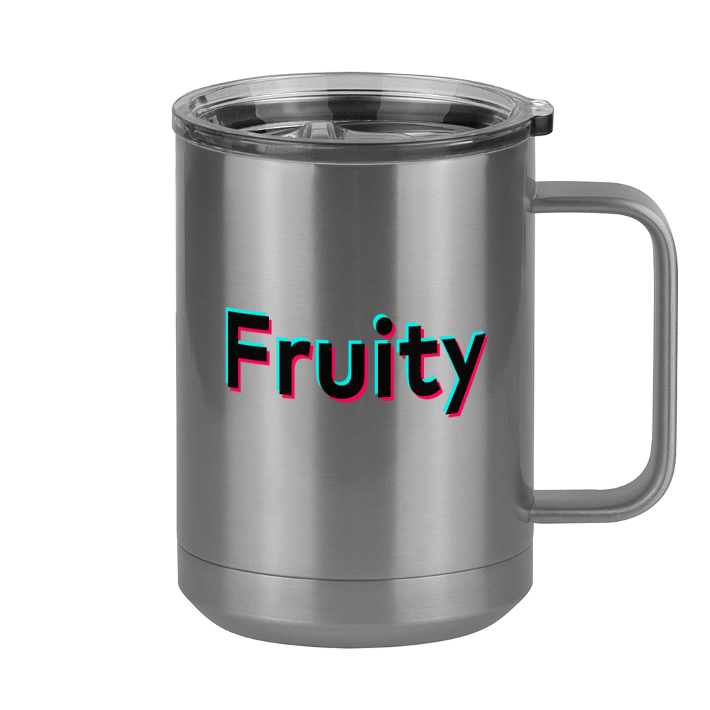 Fruity Coffee Mug Tumbler with Handle (15 oz) - TikTok Trends - Right View