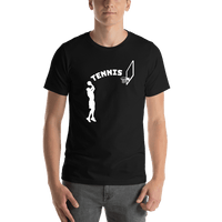 Thumbnail for Personalized Funny Basketball T-Shirt - Black - Tennis - Shirt View