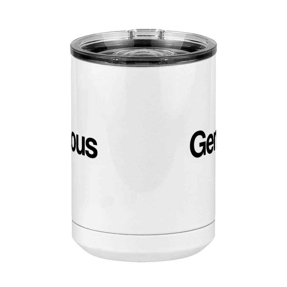 Funny Genious Coffee Mug Tumbler with Handle (15 oz) - Front View