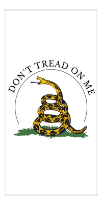 Thumbnail for Gadsden Flag Beach Towel - Don't Tread On Me - Front View