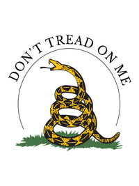 Thumbnail for Gadsden Flag T-Shirt - White - Don't Tread On Me - Decorate View