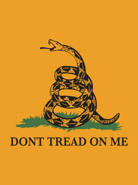 Thumbnail for Gadsden Flag T-Shirt - Mustard - Don't Tread On Me - Decorate View