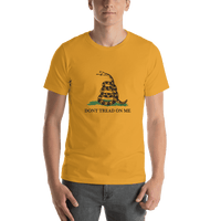 Thumbnail for Gadsden Flag T-Shirt - Mustard - Don't Tread On Me - Shirt View