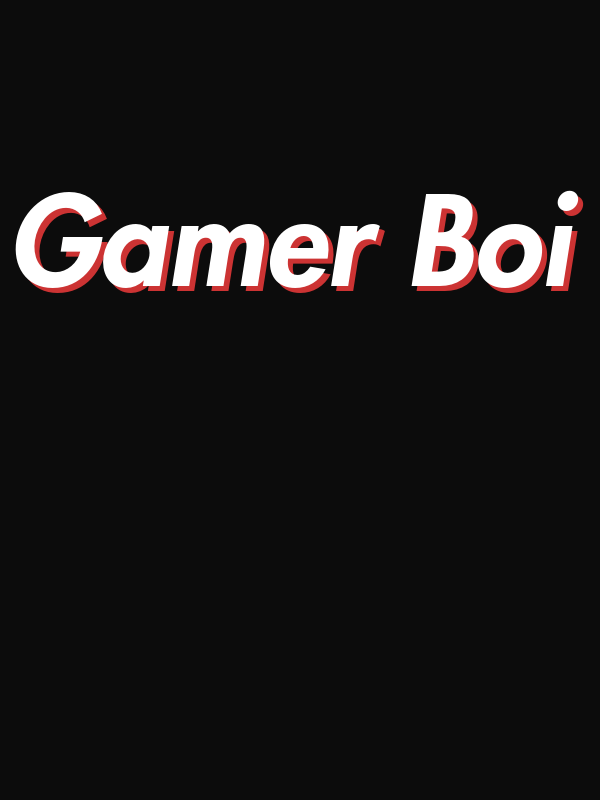 Gamer Boi T-Shirt - Black - Decorate View