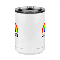 Thumbnail for Personalized Gay Pride Rainbow Coffee Mug Tumbler with Handle (15 oz) - Front View