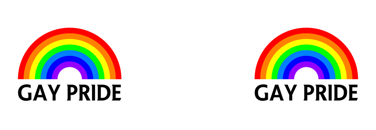 Personalized Gay Pride Rainbow Coffee Mug Tumbler with Handle (15 oz) - Graphic View