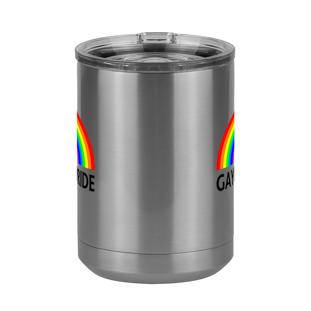 Personalized Gay Pride Rainbow Coffee Mug Tumbler with Handle (15 oz) - Front View