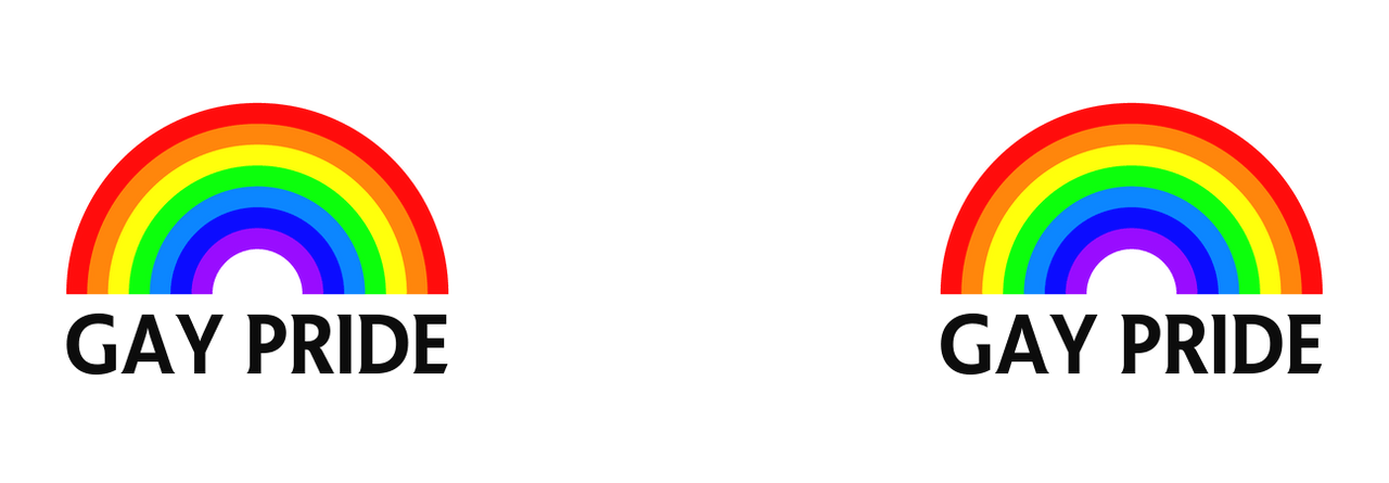 Personalized Gay Pride Rainbow Coffee Mug Tumbler with Handle (15 oz) - Graphic View