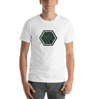 Thumbnail for Geometric Forest T-Shirt - White - Shirt View