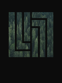 Thumbnail for Geometric Forest T-Shirt - Decorate View