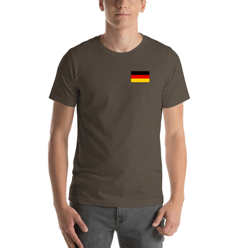 Germany Flag T-Shirt - Brown - Shirt View