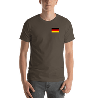 Thumbnail for Germany Flag T-Shirt - Brown - Shirt View