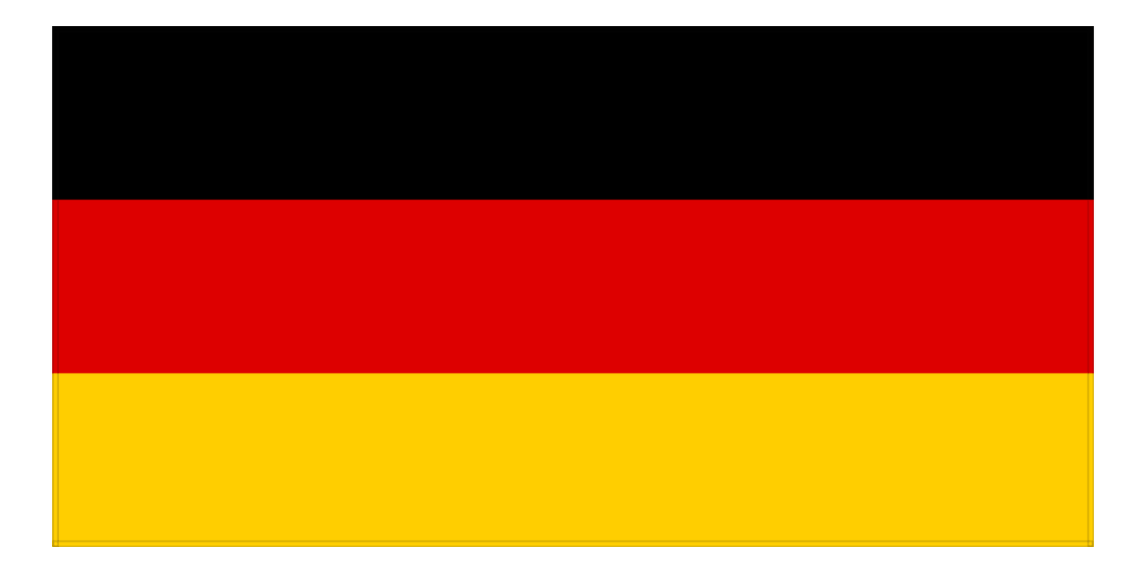 Germany Flag Beach Towel - Front View