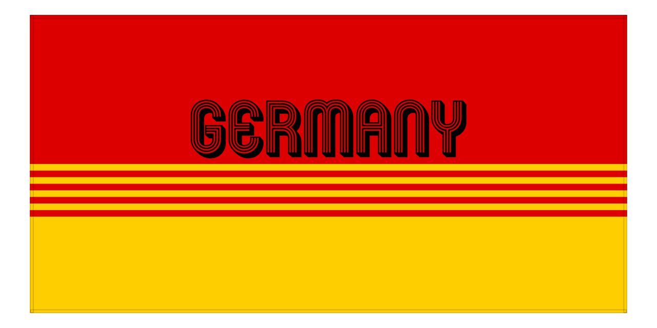 Personalized Germany Beach Towel - Front View