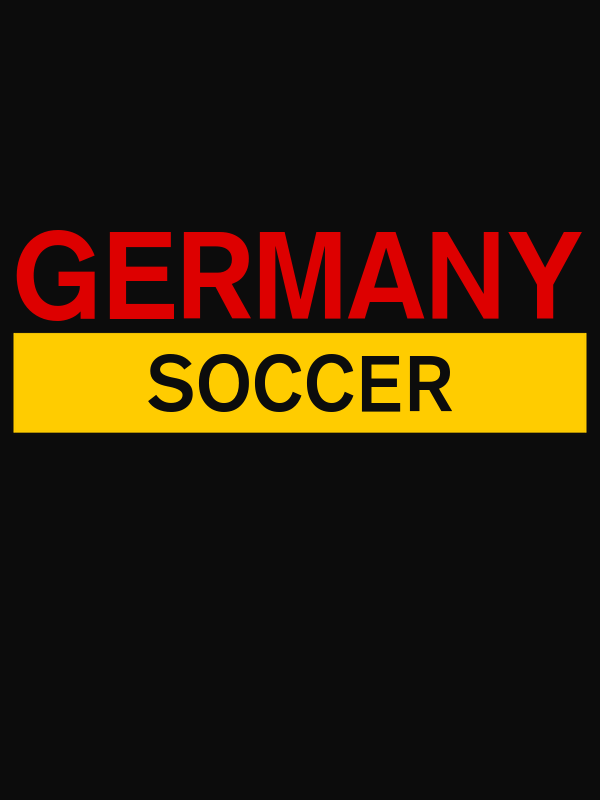 Germany Soccer T-Shirt - Black - Decorate View