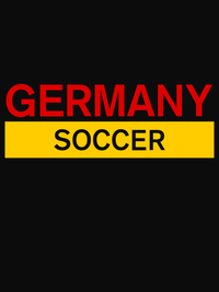 Thumbnail for Germany Soccer T-Shirt - Black - Decorate View