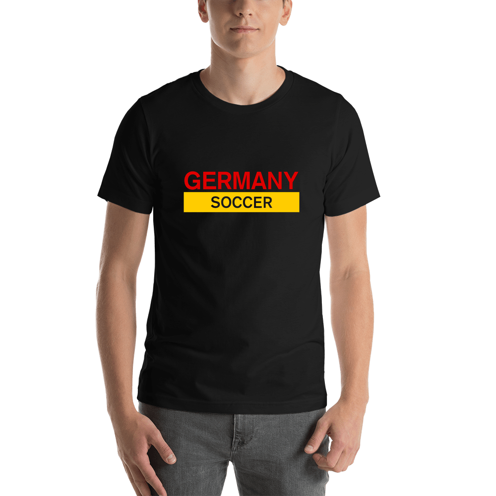 Germany Soccer T-Shirt - Black - Shirt View