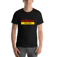 Thumbnail for Germany Soccer T-Shirt - Black - Shirt View