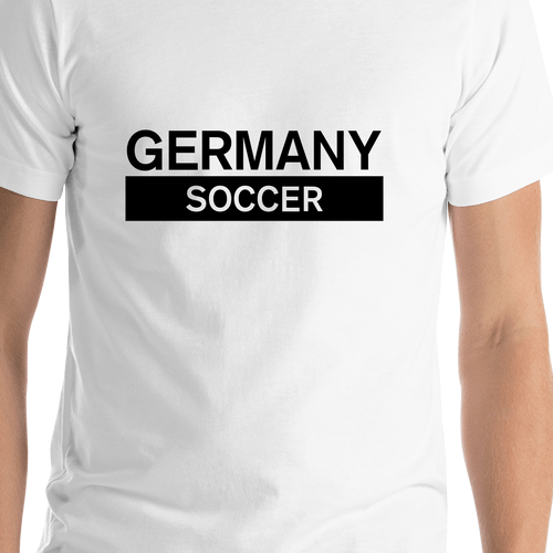 Germany Soccer T-Shirt - White - Shirt Close-Up View