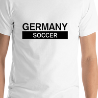 Thumbnail for Germany Soccer T-Shirt - White - Shirt Close-Up View