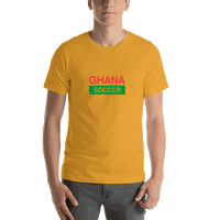 Thumbnail for Ghana Soccer T-Shirt - Yellow - Shirt View