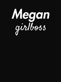 Thumbnail for Personalized Girlboss T-Shirt - Black - Decorate View