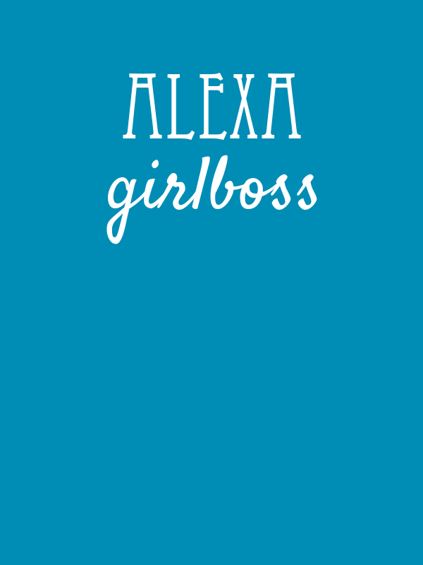 Personalized Girlboss T-Shirt - Aqua - Decorate View