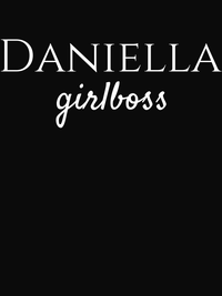 Thumbnail for Personalized Girlboss T-Shirt - Black Heather - Decorate View