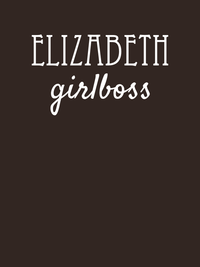 Thumbnail for Personalized Girlboss T-Shirt - Brown - Decorate View